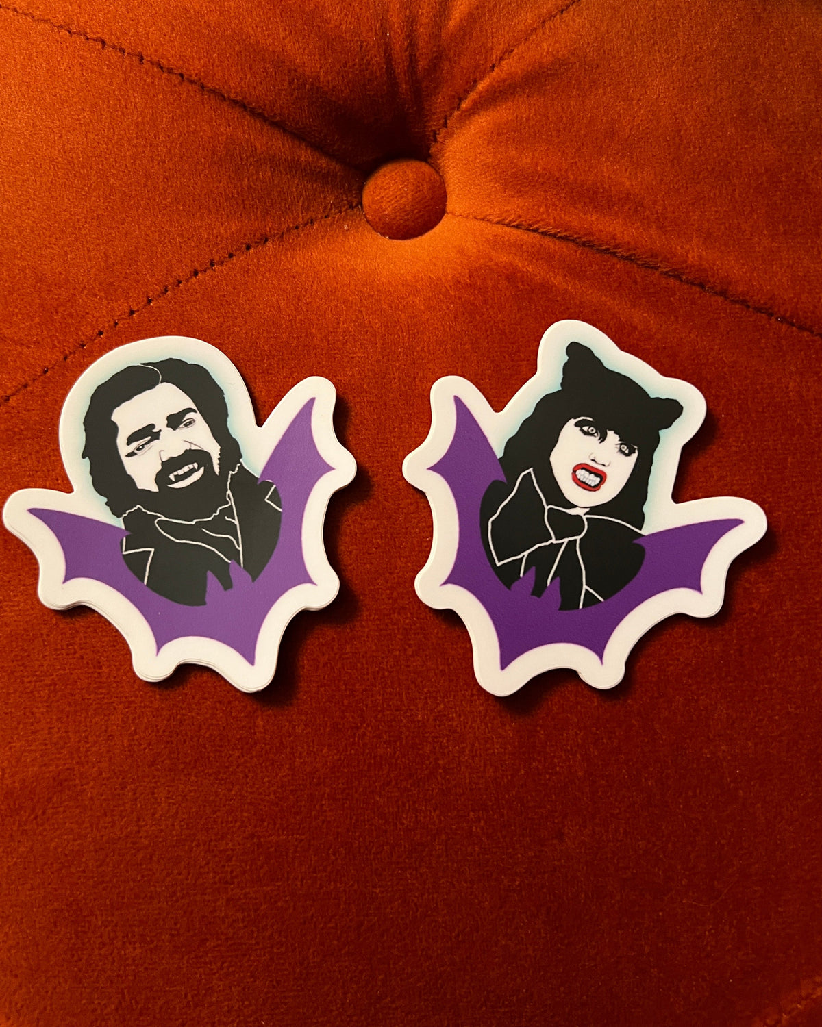 Laszlo & Nadja Stickers Set of 2