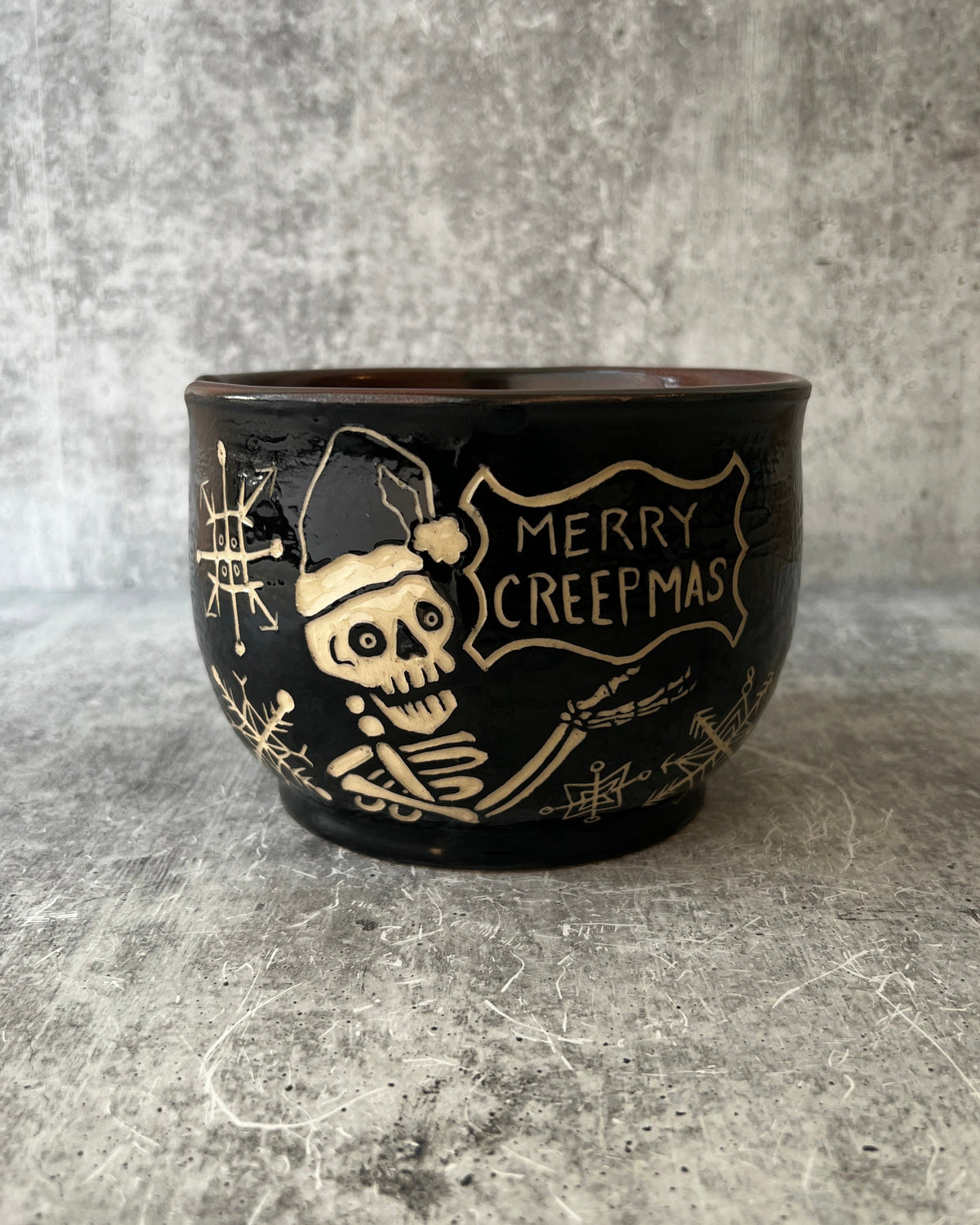 Merry Creepmas Notched Bowl