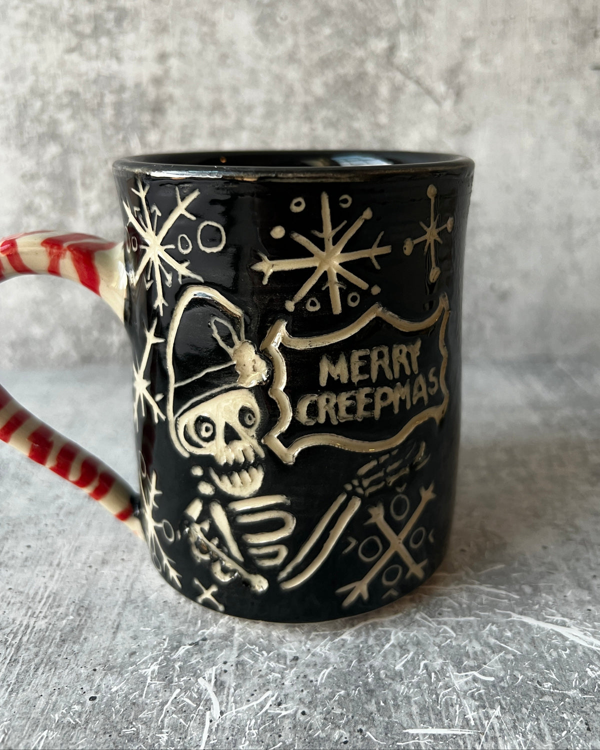 Discounted Merry Creepmas - Small Skeleton - Mug