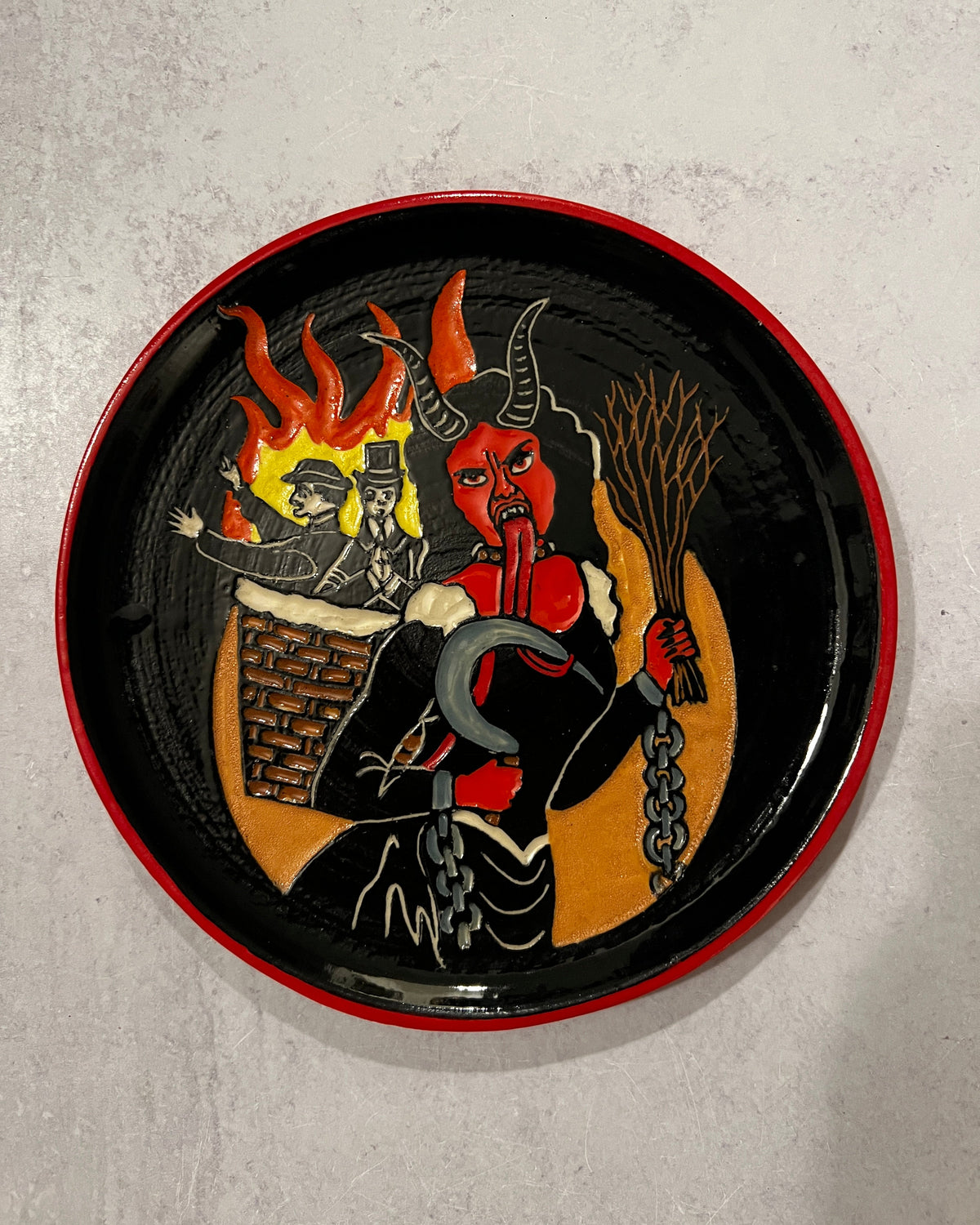 Lady Krampus Plate